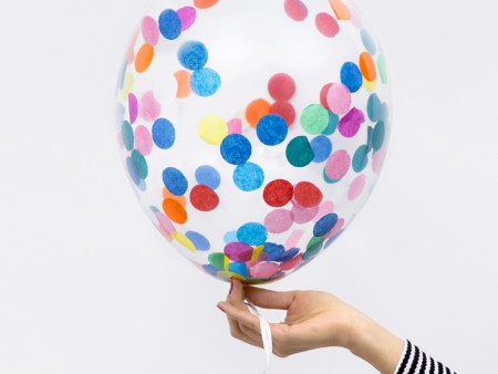 6 Ballons avec confettis de...