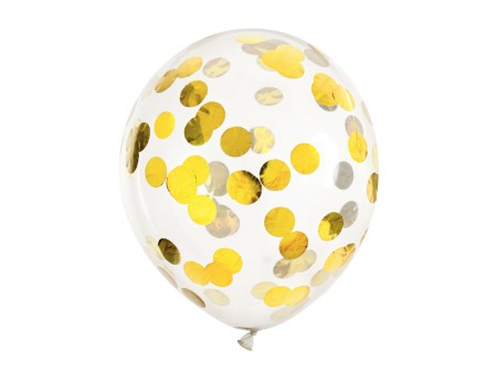 6 Ballons avec confettis -...