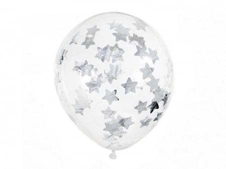 6 Ballons avec confettis -...
