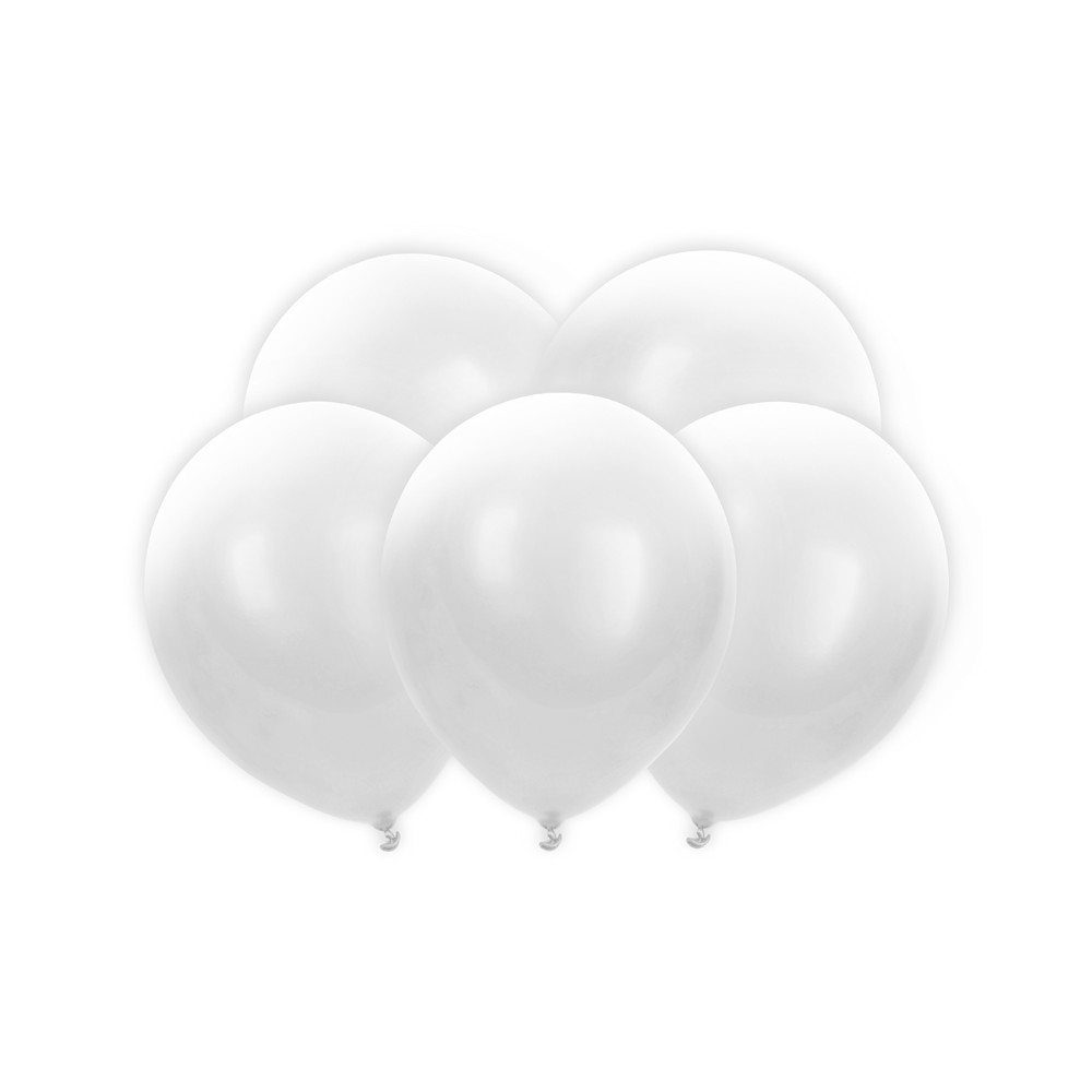 5 Ballons LED 30 cm - blanche