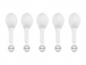 5 Ballons LED 30 cm - blanche