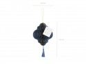 Boule de papier nid d'abeille Lanterne - bleu marine - 15cm