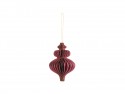 Boule en papier nid d'abeille Stalactite - bordeaux - 15cm