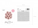 10 Ballons Glossy 30 cm - or rose