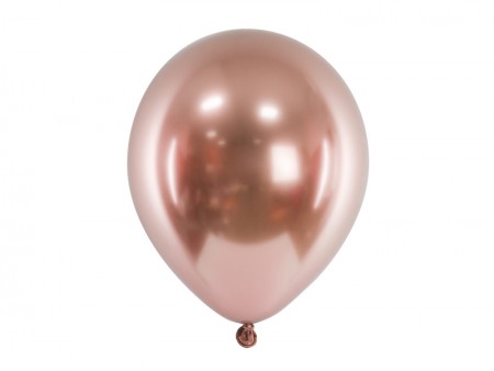 5 Ballons Glossy 46 cm - or...