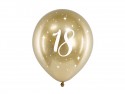 6 Ballons Glossy 30 cm - 18 - or
