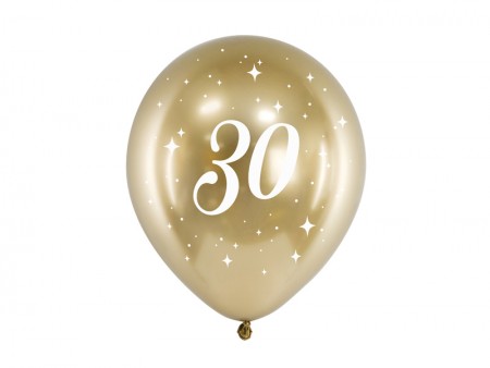 6 Ballons Glossy 30 cm - 30...