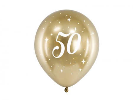 6 Ballons Glossy 30 cm - 50...