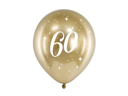 6 Ballons Glossy 30 cm - 60...