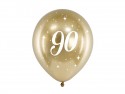6 Ballons Glossy 30 cm - 90 - or