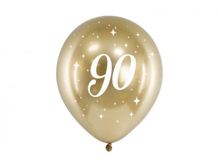 6 Ballons Glossy 30 cm - 90...