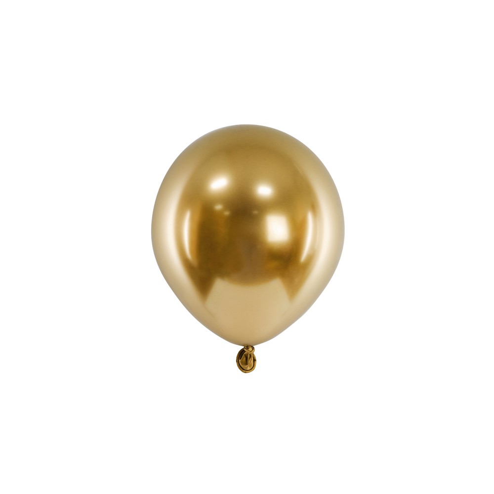 50 Ballons Glossy 12 cm - or