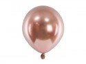 50 Ballons Glossy 12 cm - or rose