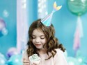 6 Chapeaux de fête sirène irisé