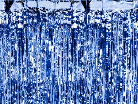 Rideau de fête - bleu