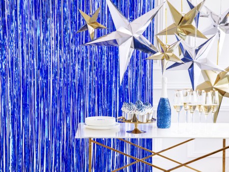 Rideau de fête - bleu