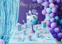 Rideau mylar bleu mat - 250 cm