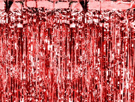 Rideau de fête - rouge