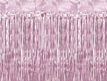 Rideau mylar rose mat - 250 cm