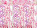 Rideau de fête - rose irisé