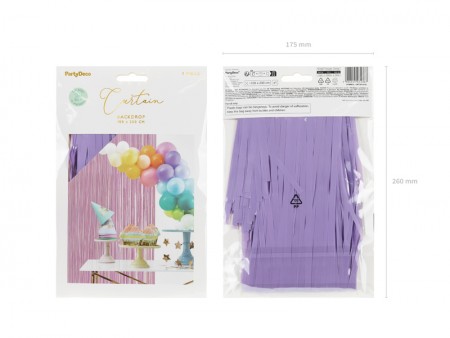 Rideau de fête - violet clair