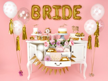 4 Poids Ballons mylar - rose