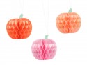 3 Décoration en papier de soie Citrouilles