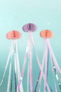 3 Décorations en papier de soie "Méduse"