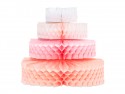 Décoration alvéolée en papier de soie "Gâteau"