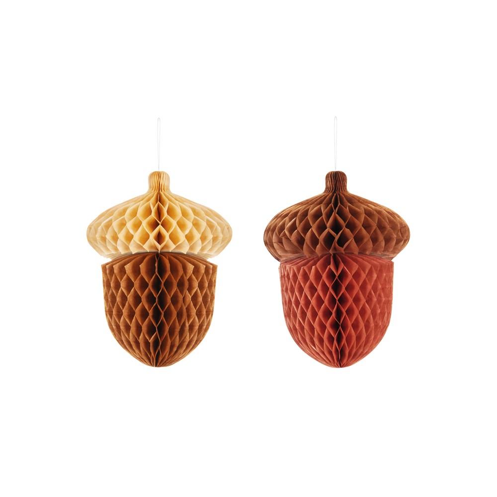 2 Décoration en papier Glands - 27cm