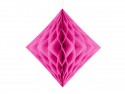 Diamant en papier de soie - rose foncé - 20cm