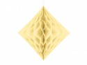 Diamant en papier de soie - crème - 30 cm