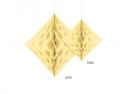 Diamant en papier de soie - crème - 30 cm