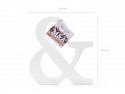 Lettre & en bois - blanche