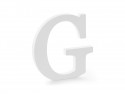 Lettre G en bois - blanche