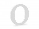 Lettre O en bois - blanche