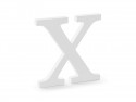 Lettre X en bois - blanche