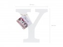 Lettre Y en bois - blanche