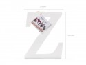 Lettre Z en bois - blanche