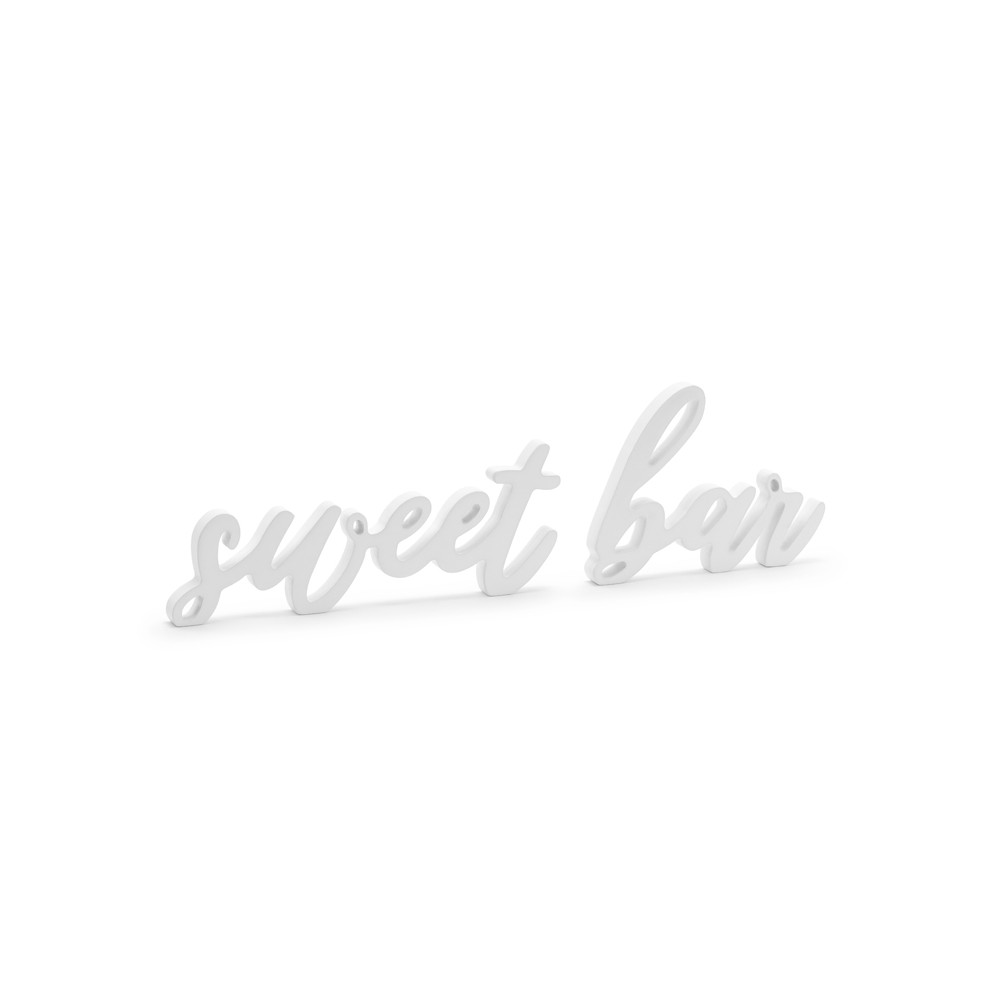 Panneau en bois Sweet bar - blanc