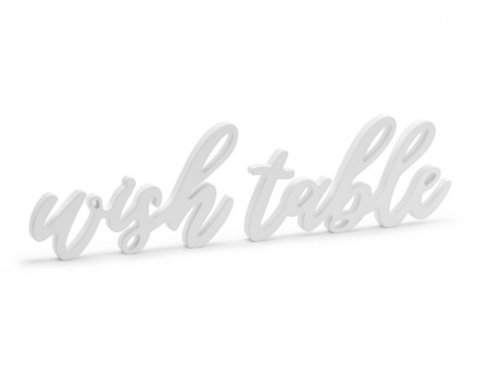 Inscription Table en bois...
