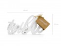 Inscription Table en bois Wish - blanc