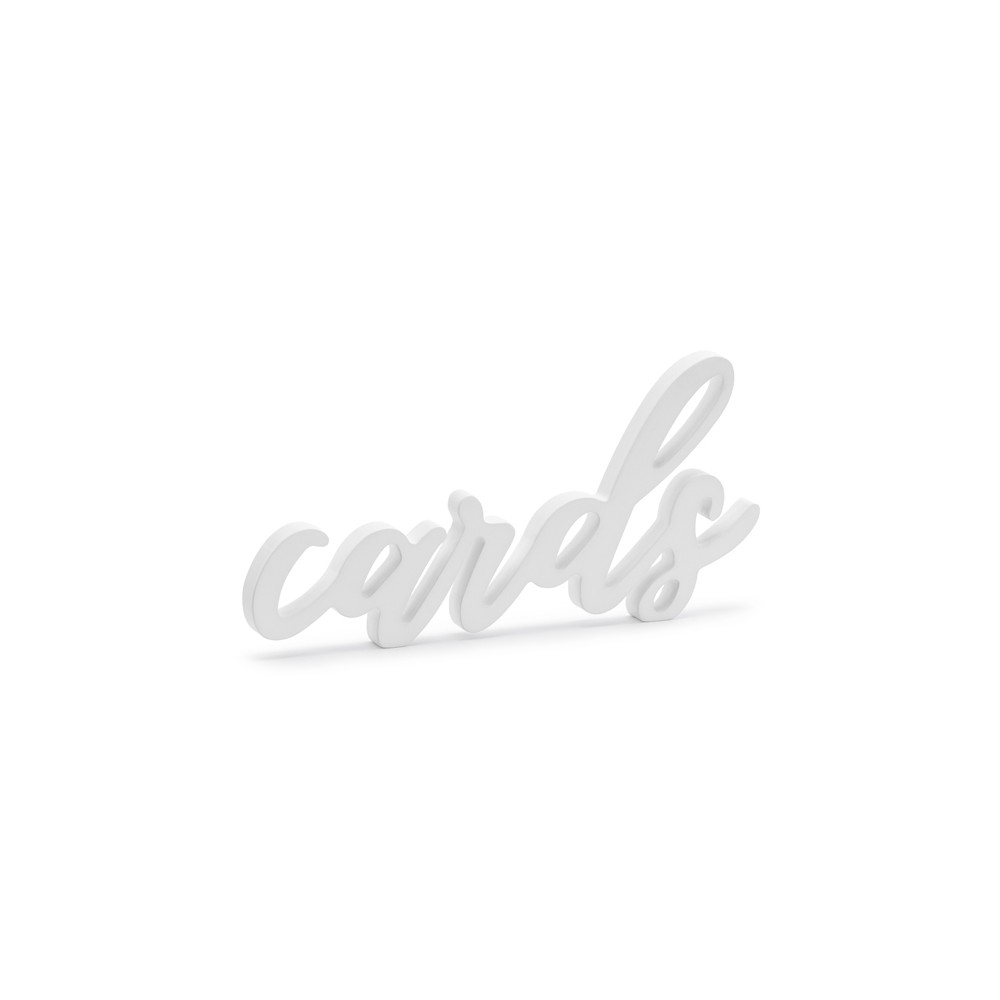 Cartes d'inscription en bois - blanches