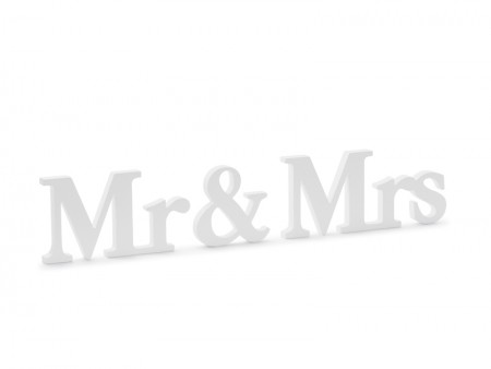 Inscription en bois Mr &...