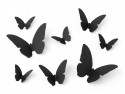 30 Décoration de papillon en papier - noir