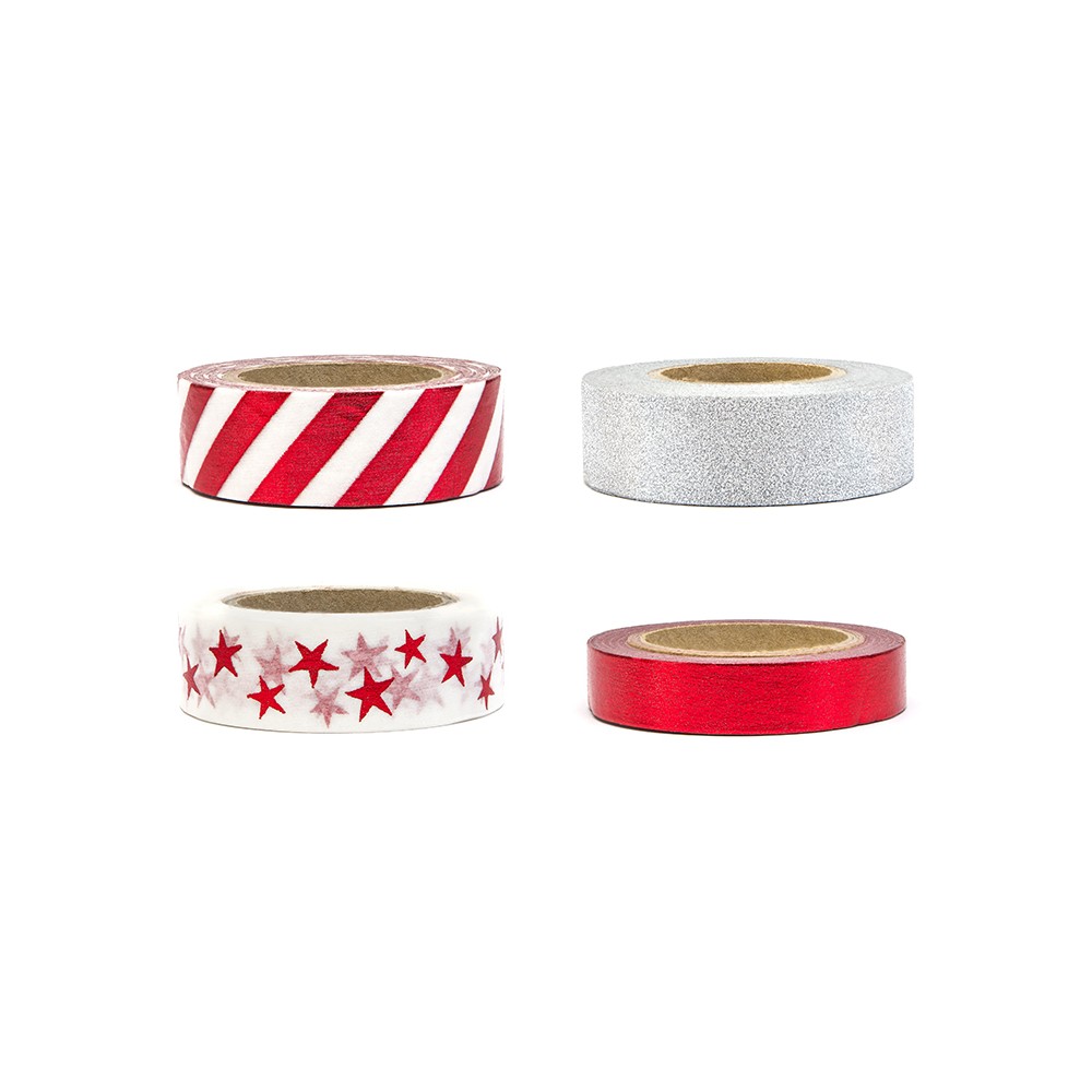 4 Ruban décoratif - rouge