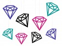 8 Décorations Diamants