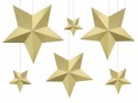6 Décoration Etoiles - or