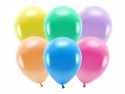 100 ballons en latex – Couleurs assorties – Finition métallisée – 26 cm