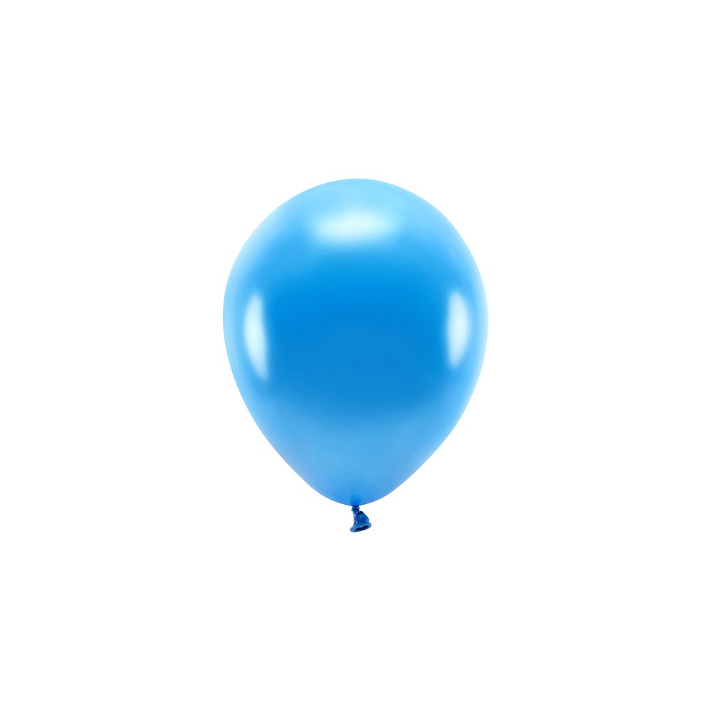 100 Ballons Eco 26 cm métallisés - bleu